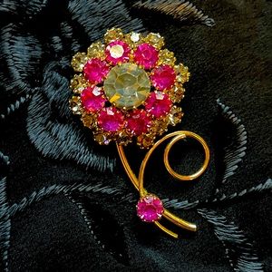 Vintage flower brooch